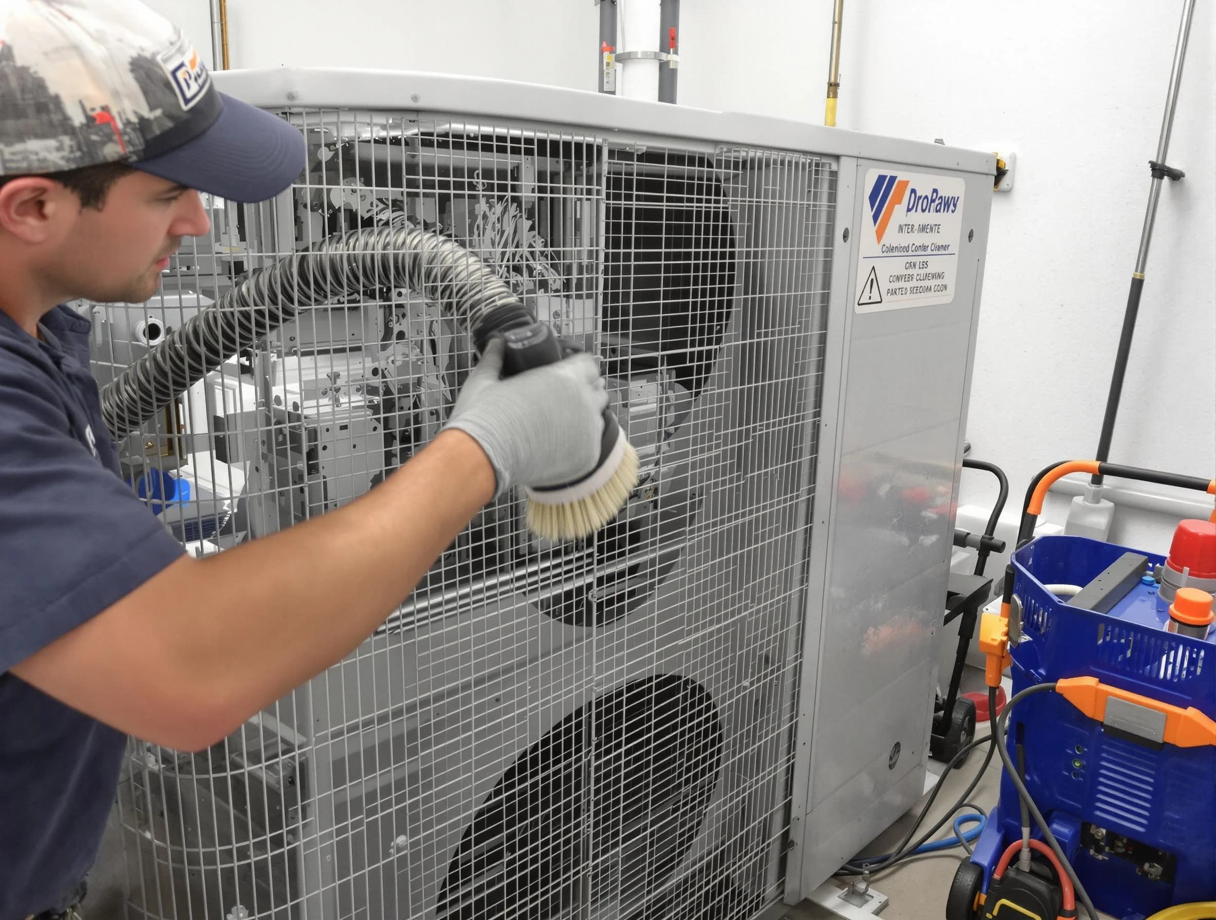 Bessemer Air Duct Cleaning specialist performing precision AC coil cleaning for improved system performance in Bessemer