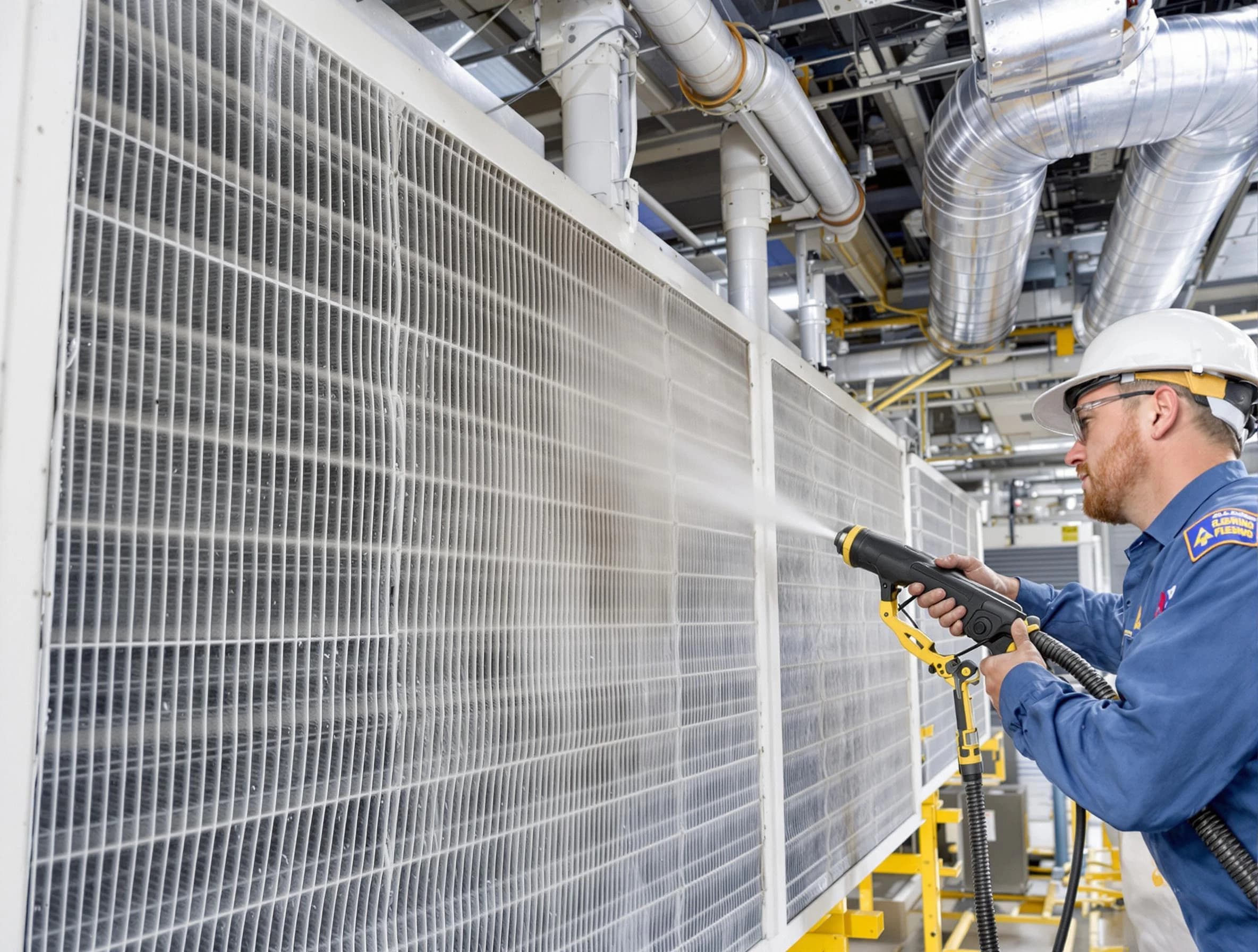 Professional commercial coil cleaning by Bessemer Air Duct Cleaning in Bessemer