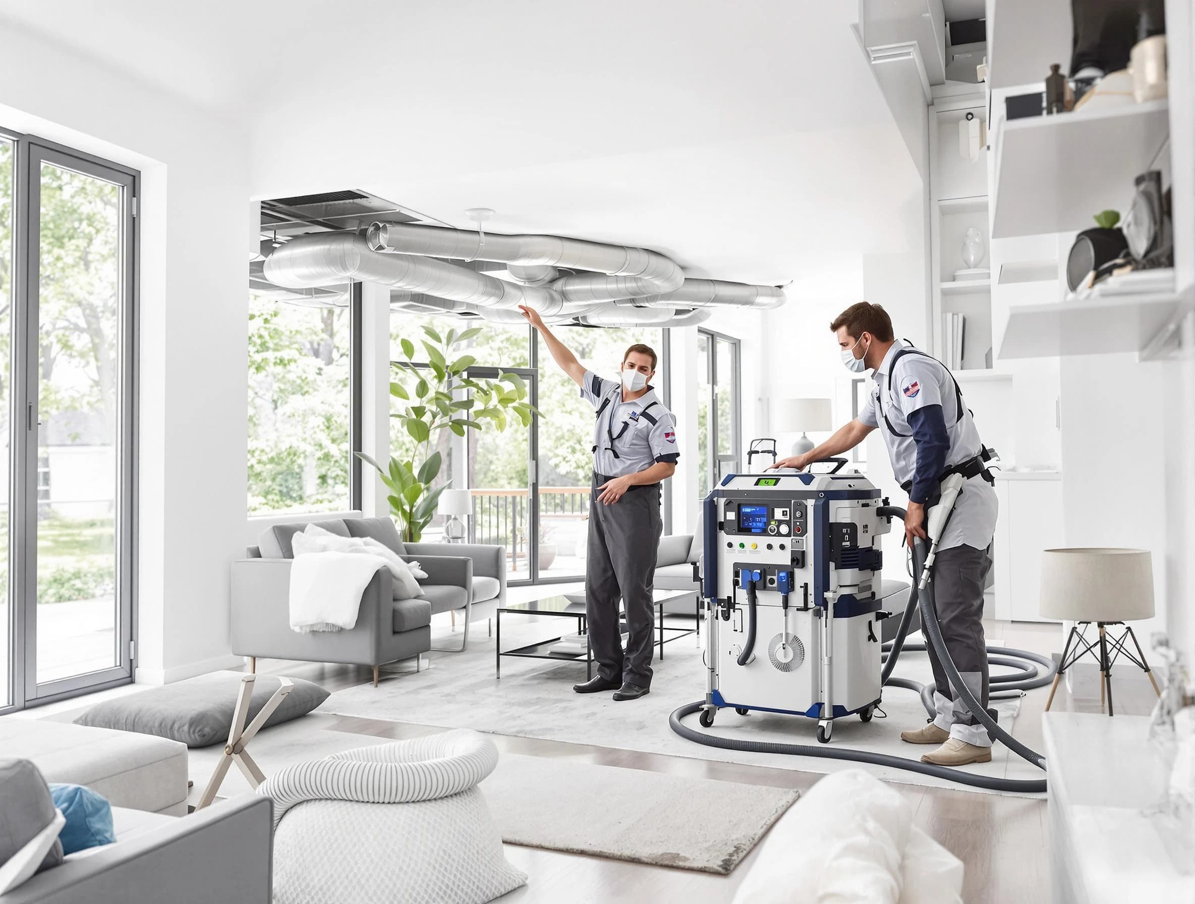 Bessemer Air Duct Cleaning professional conducting pure air duct cleaning with state-of-the-art equipment in Bessemer