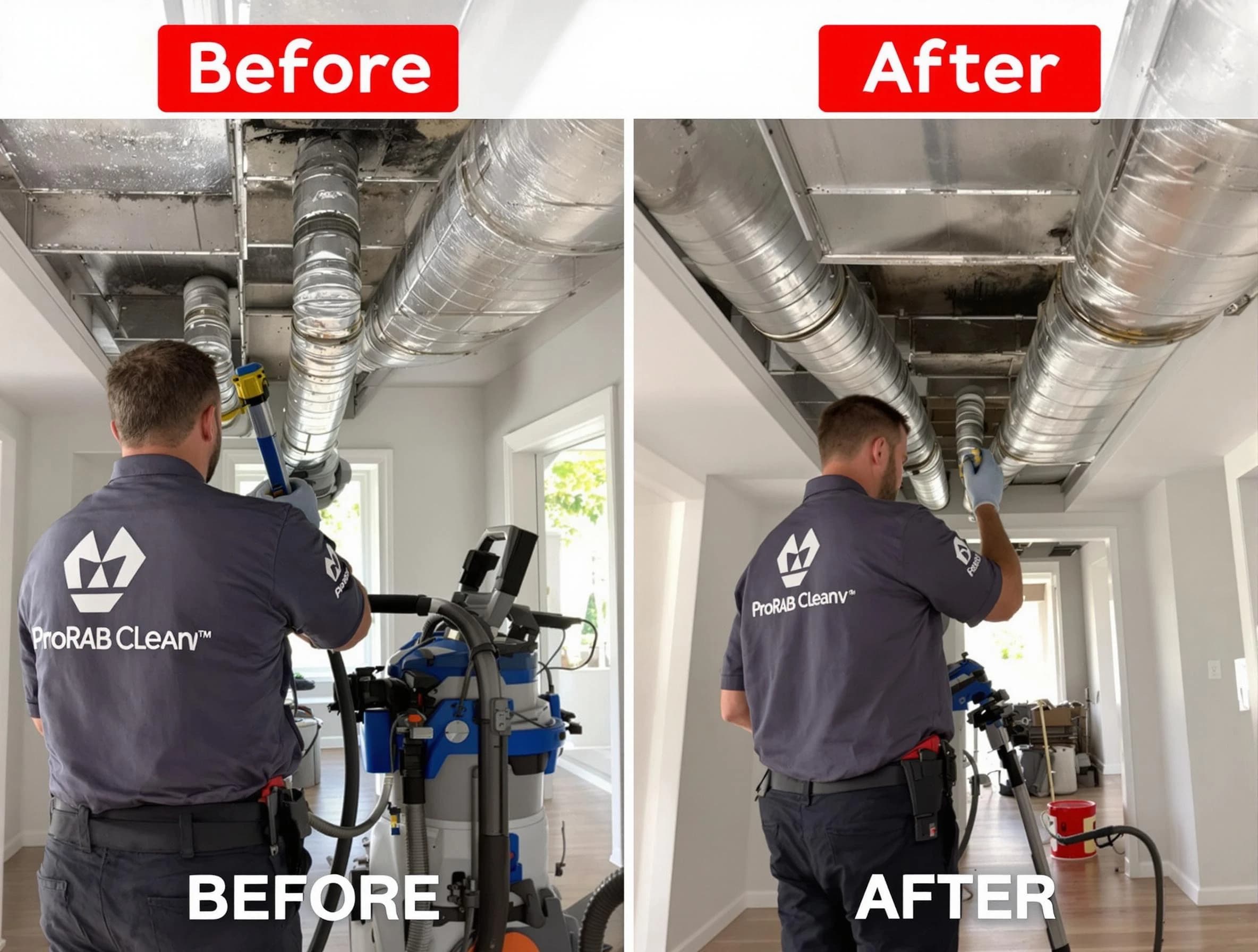 Bessemer Air Duct Cleaning expert performing thorough residential duct cleaning in a Bessemer home