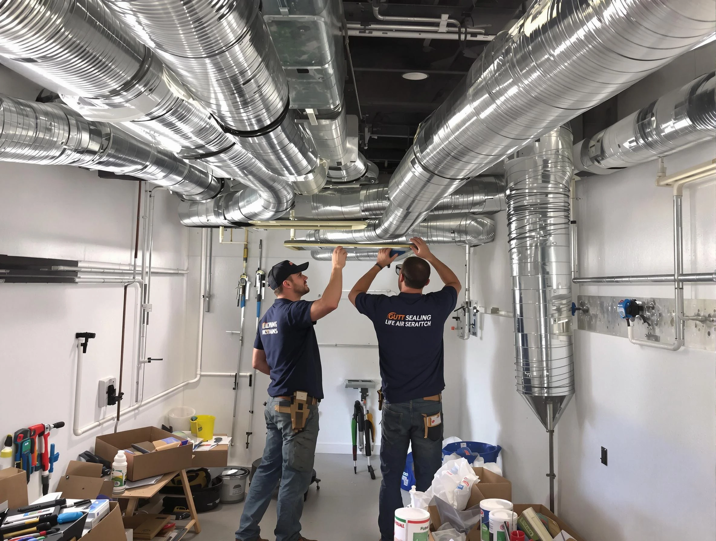 Bessemer Air Duct Cleaning technician applying professional duct sealing solutions in Bessemer