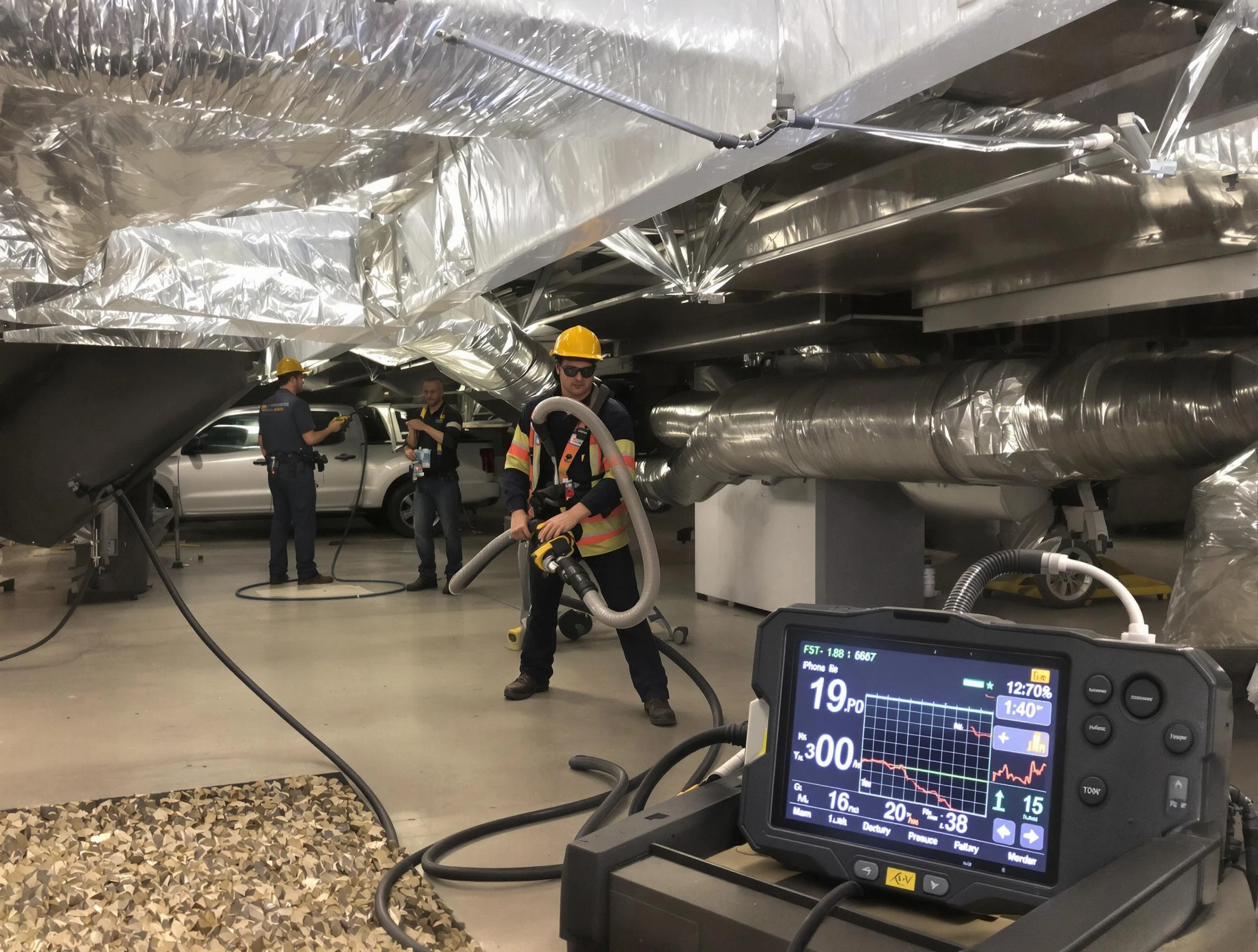 Professional negative pressure duct cleaning by Bessemer Air Duct Cleaning in Bessemer
